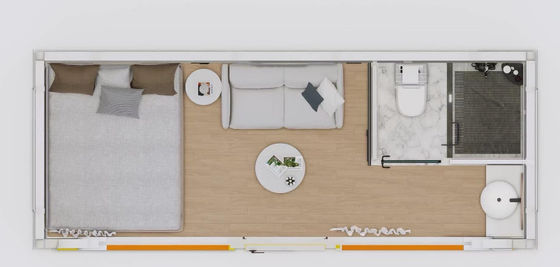 Customizable Apple Cabin House Dry-wet Separation Bathroom and Lighting Socket Switch Electricity
