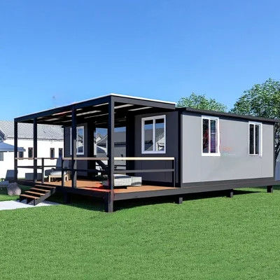 20/40ft 1-3 Bedroom Foldable Expandable Prefabricated Steel Container House Resist Hurricanes, Insulate Walls, Roofs and Floors