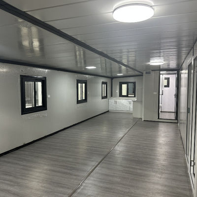 Rumah Kontainer Prefab Portable yang stabil tersedia dalam desain modular 20FT 40FT