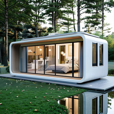 Apple Cabin House Ζυγισμένο χάλυβα πλαίσιο και μεταλλικό σκαλισμένο πάνελ για αξιόπιστη και μακροχρόνια δομή