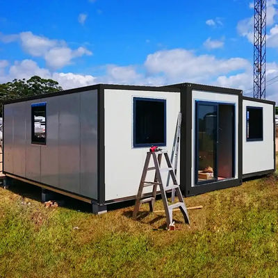 Rumah Kontainer yang Dapat Diekstensi dengan Panel Sandwich Wol Batu untuk Kehidupan Berkelanjutan dan Ramah Lingkungan