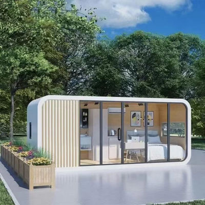 Apple Cabin House with Galvanized Steel Frame and Metal Carved Panel Exterior and Interior Wall