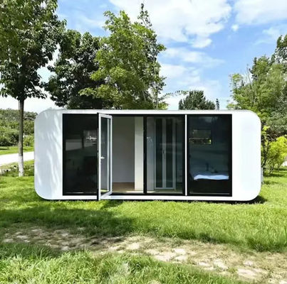 Apple Cabin House with Galvanized Steel Frame and Metal Carved Panel Exterior and Interior Wall
