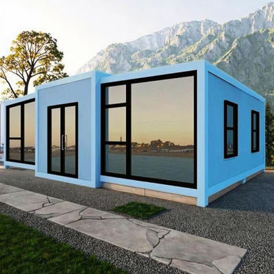 Rumah Kontainer yang dapat diperluas dengan desain yang dapat disesuaikan dan panel sandwich wol batu
