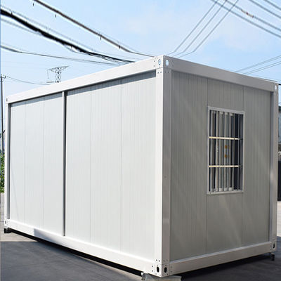 Kontainer Rumah Lipat yang dapat disesuaikan Struktur baja dan panel wol batu