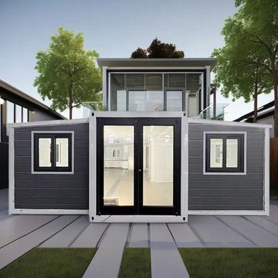Casa de contenedores expandible de 20 pies 40 pies personalizable con resistencia al viento fuerte y al terremoto para seguridad y adaptabilidad