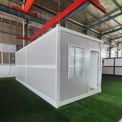 Casa de contenedores plegable versátil y práctica con estructura de marco de acero