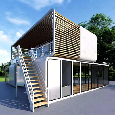 ApplePod Prefabricated Cottage 40FT Apple Cabin House Residential Villa Penggunaan Kerja