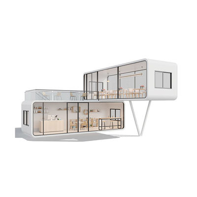 Apple Cabin House Galvanized Steel Frame and Metal Carved Panel for Strong and Long-Lasting Structure
