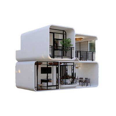Apple Cabin House Galvanized Steel Frame and Metal Carved Panel for Strong and Long-Lasting Structure