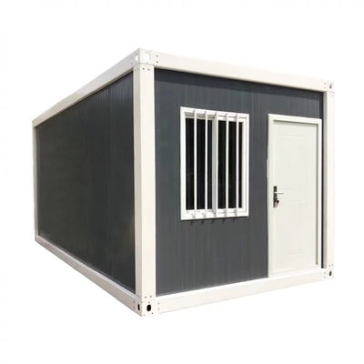20ft Prefab Living Container House Flat Pack Mobile Container Home Tiny House with Bathroom Collapsible Container House
