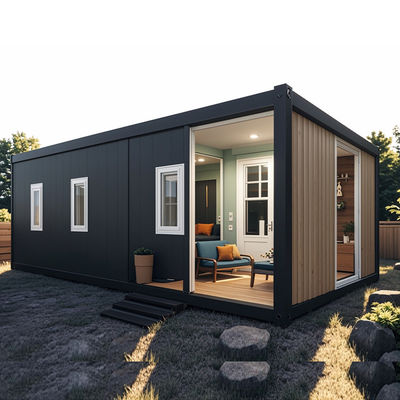 20ft Prefab Living Container House Flat Pack Mobile Container Home Tiny House with Bathroom Collapsible Container House