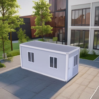 20ft Prefab Living Container House Flat Pack Mobile Container Home Tiny House with Bathroom Collapsible Container House