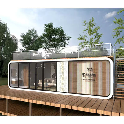 20FT 40FT Diseño moderno Jardín Casa de estar Modular Al aire libre Apple Cabin Casa Contenedor