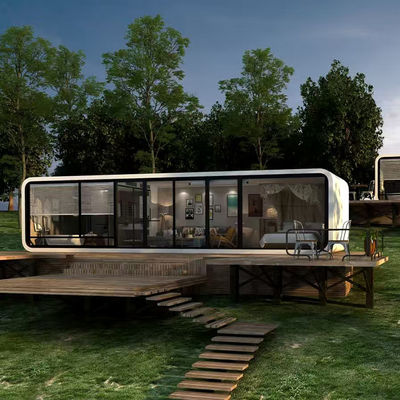 20FT 40FT Diseño moderno Jardín Casa de estar Modular Al aire libre Apple Cabin Casa Contenedor