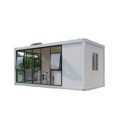 Bangunan modular yang dapat disesuaikan Desain kantor prefabrikasi Rumah kontainer paket datar yang dapat dilepas
