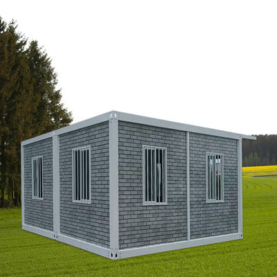 Detachable Container House with EPS Sandwich Panel for Wall and Rock Wool Sandwich Panel for Roof and Steel Security Door