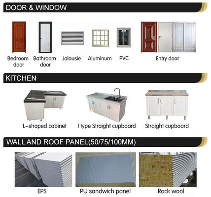 Expandable Prefabricated House 40Ft Container Houses Ready Made Modular Container Houses Prefab