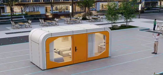 Apple Cabin House Προσαρμοσμένο χρώμα ξηρό-βρεγμένο διαχωρισμό μπάνιο μόνωση Rock Wool Lighting Socket Switch