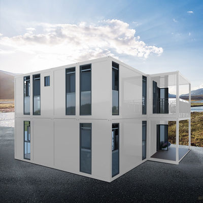 China Luxury Easy Assemble 2 Lantai 3 Kamar Tidur Rumah Modular Rumah Prefabrikasi Rumah Prefabrikasi Kontainer