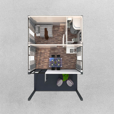 China Luxury Easy Assemble 2 Lantai 3 Kamar Tidur Rumah Modular Rumah Prefabrikasi Rumah Prefabrikasi Kontainer