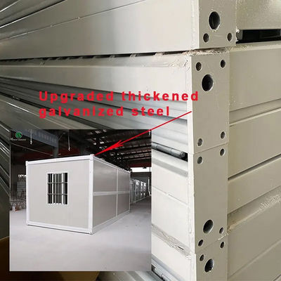 Secure And Stylish Detachable Container House With Aluminum And PVC Sliding Doors For Convenience