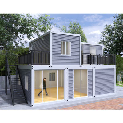 Modern Metal Structure Prefabricated House 3-Bedroom Luxury Portable Flat Pack Container Home