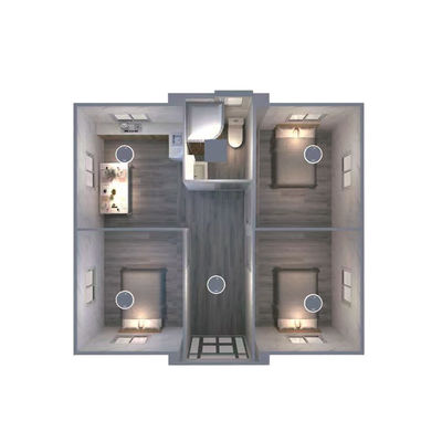 Casas de lujo 3 dormitorios Prefabricado Casa de contenedores expandible 3 dormitorios