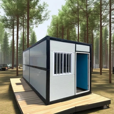 Rumah kontainer lipat yang dapat disesuaikan dengan struktur baja dan panel sandwich EPS