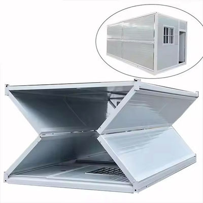 Rumah kontainer lipat yang dapat disesuaikan dengan struktur baja dan panel sandwich EPS