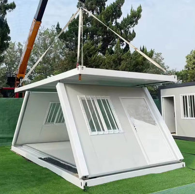 Rumah kontainer lipat yang dapat disesuaikan dengan struktur baja dan panel sandwich EPS