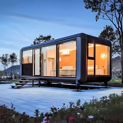 Prefabricated 20FT 40FT Portable Luxury Modern Apple Cabin House For Office With Bathroom / Bedroom