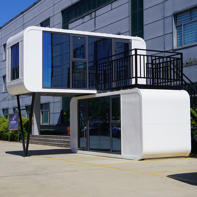 Prefabricated 20FT 40FT Portable Luxury Modern Apple Cabin House For Office With Bathroom / Bedroom