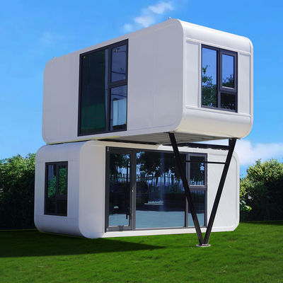 Prefabricated 20FT 40FT Portable Luxury Modern Apple Cabin House For Office With Bathroom / Bedroom