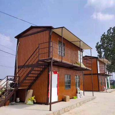 Mobil Prefabrikasi Detachable Container Rumah 20FT Frame Baja Rumah Premium