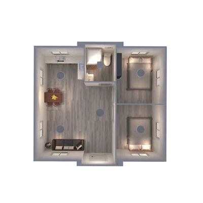 Grosir Ukuran Disesuaikan Warna 20ft 40ft Lipat Prefabrikasi Modular Expandable Kontainer House Portable Kontainer House