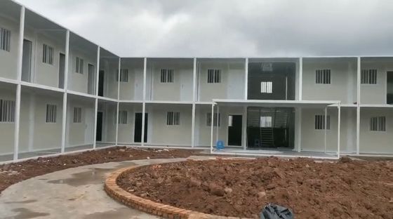 Edificio de oficinas Casa de contenedores desmontable Suelos versátiles