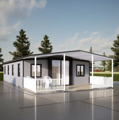 Rumah Kontainer Expandable Untuk Mudah Pemasangan Dan Pemisahan Kerangka Baja Dengan Panel Sandwich EPS / Rock Wool