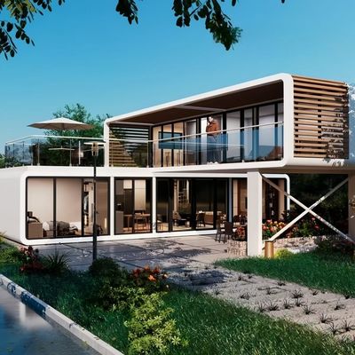 Double Floor 20ft Apple Cabin Luxe Interior Portable Prefab Living House