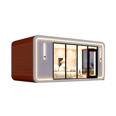 Apple Cabin House Galvanized Steel Frame and Metal Carved Panel for Durable and Modern Structure
