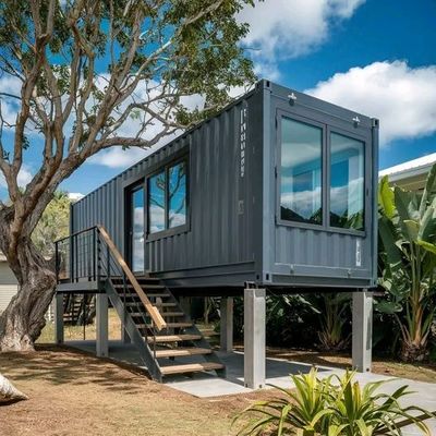 Luxury Prefabricated Flat Pack Container Home With Bedroom / Bathroom