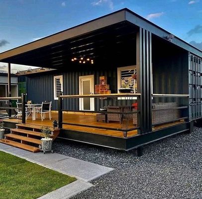 Luxury Prefabricated Flat Pack Container Home With Bedroom / Bathroom