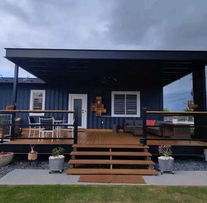 Luxury Prefabricated Flat Pack Container Home With Bedroom / Bathroom