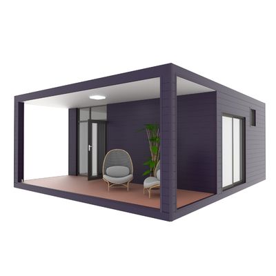 One Bedroom Living Veranda Holiday Villa Flat Pack Container House Luxury Prefab Container House