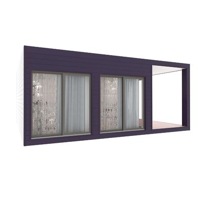 One Bedroom Living Veranda Holiday Villa Flat Pack Container House Luxury Prefab Container House