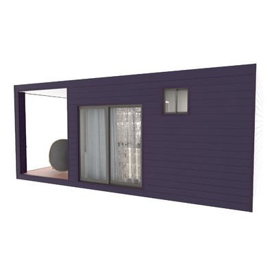 One Bedroom Living Veranda Holiday Villa Flat Pack Container House Luxury Prefab Container House