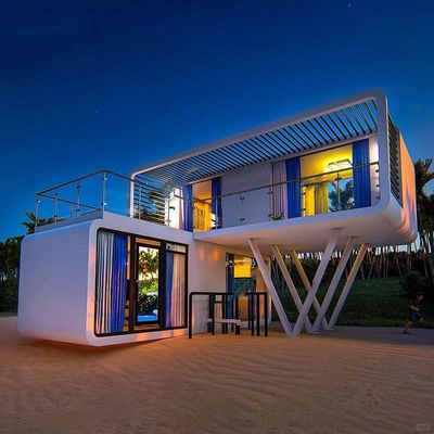 Modern Capsule Apple Cabin Luxury Villa Prefab House 20ft 40ft Modular Apple House Modern Design Steel Cabin Apple