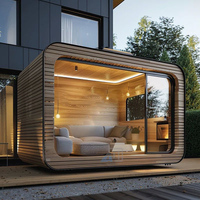 Prefabricated ApplePod Cottage 40FT Apple Cabin House Residential Villa Working Use
