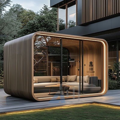 Prefabricated ApplePod Cottage 40FT Apple Cabin House Residential Villa Working Use