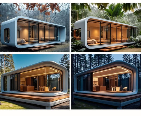 Apple Cabin Prefabricated House Mobile House Waterproof Steel Bedroom Bathroom Hotel